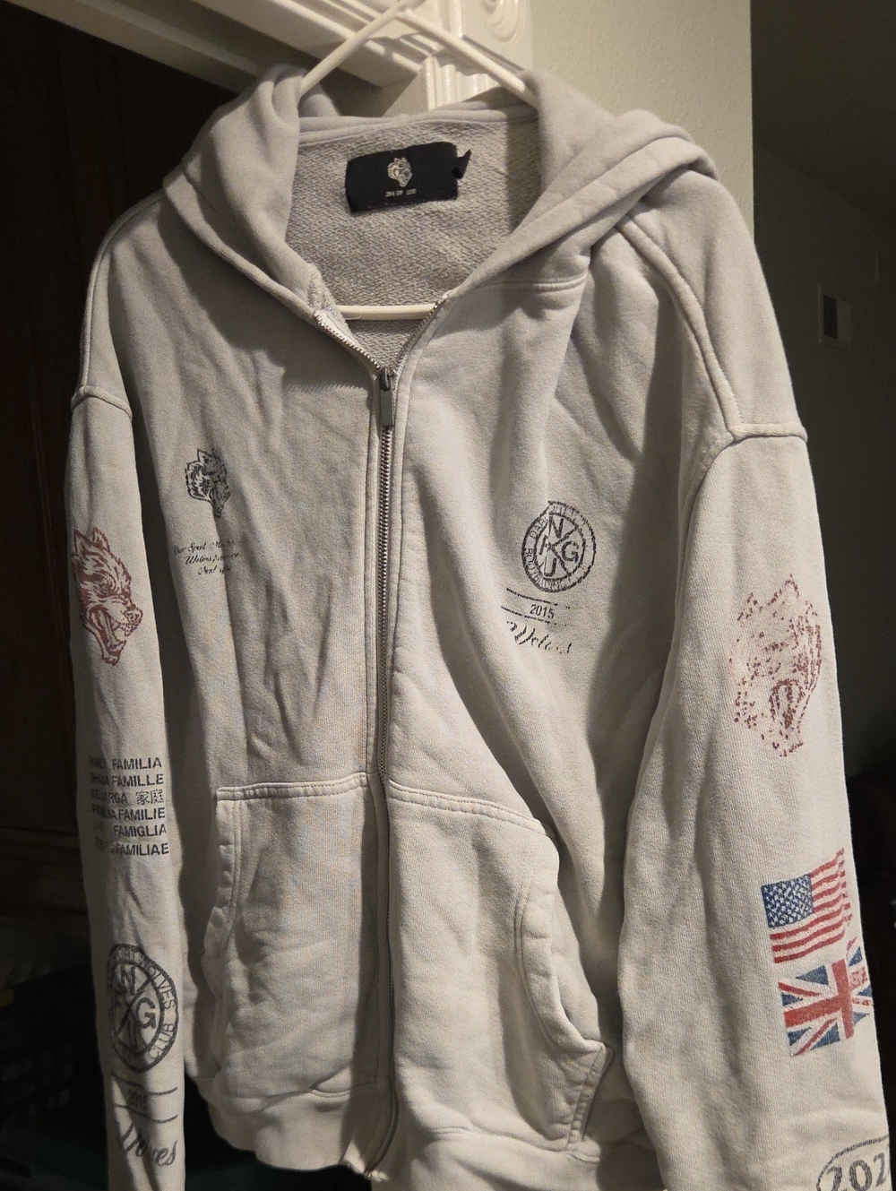 Darc Sport Wolves Zip-Up Hoodie Jacket
